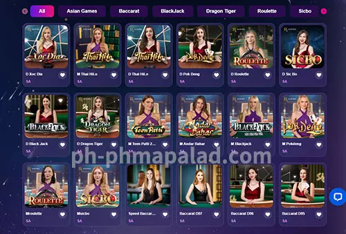 Phmapalad SA Gaming Games
